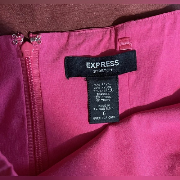 Express Pink Strapless Dress Size 6 - Picture 4 of 4